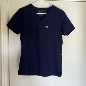 FIGS Navy Scrub Top Size S